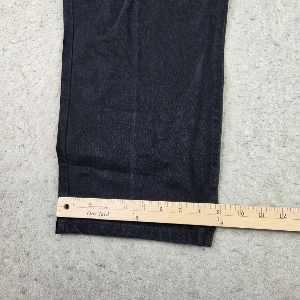 Lucky Brand 329 Classic Straight Jeans Mens 38x28 Black Stretch Denim - Picture 14 of 15